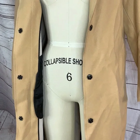 MSGM wool blend camel coat made in Italy